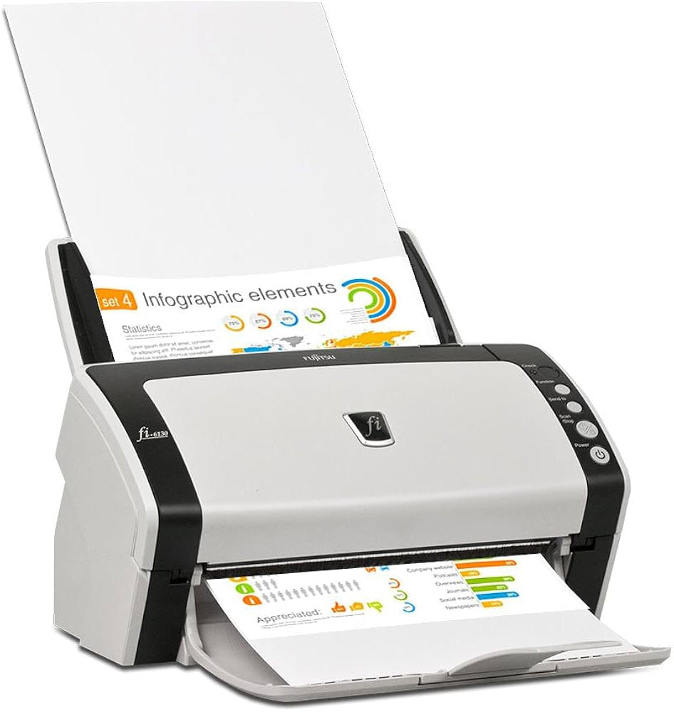 Fujitsu Fi-6130 High Speed USB Document Scanner - PA03540-B055